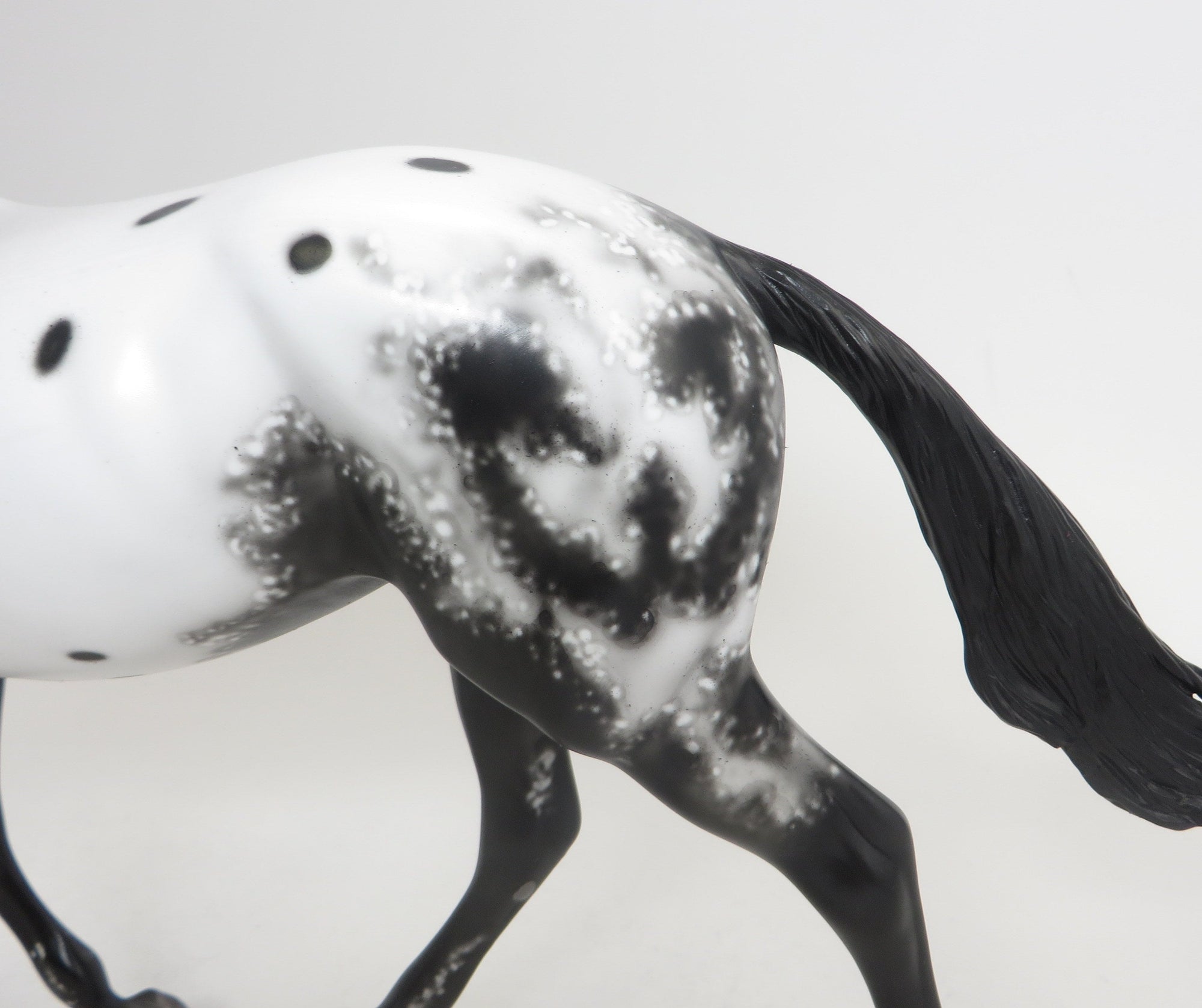 I SEE YOU - OOAK Black Appaloosa Halloween Palouse Mode Horse - 9/4