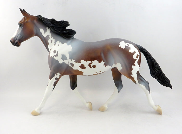 FALLEN ANGEL-OOAK BAY ROAN PAINT PALOUSE MODEL HORSE 1/25/17