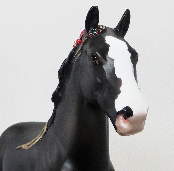 CHINO-DAPPLE BLACK TROTTING DRAFTER-OOAK 10/9