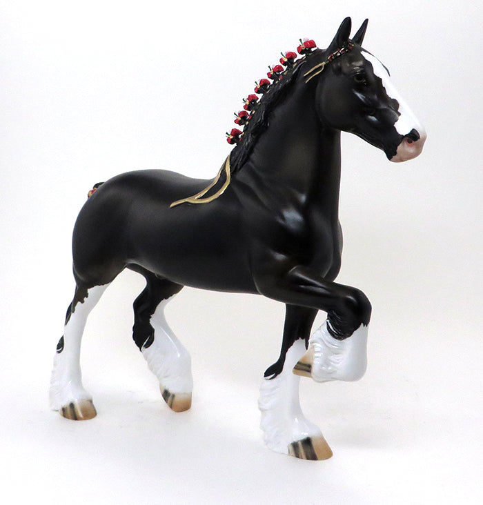 CHINO-DAPPLE BLACK TROTTING DRAFTER-OOAK 10/9