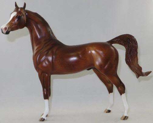 FINAL GETAWAY - OOAK Chestnut Arabian Model Horse