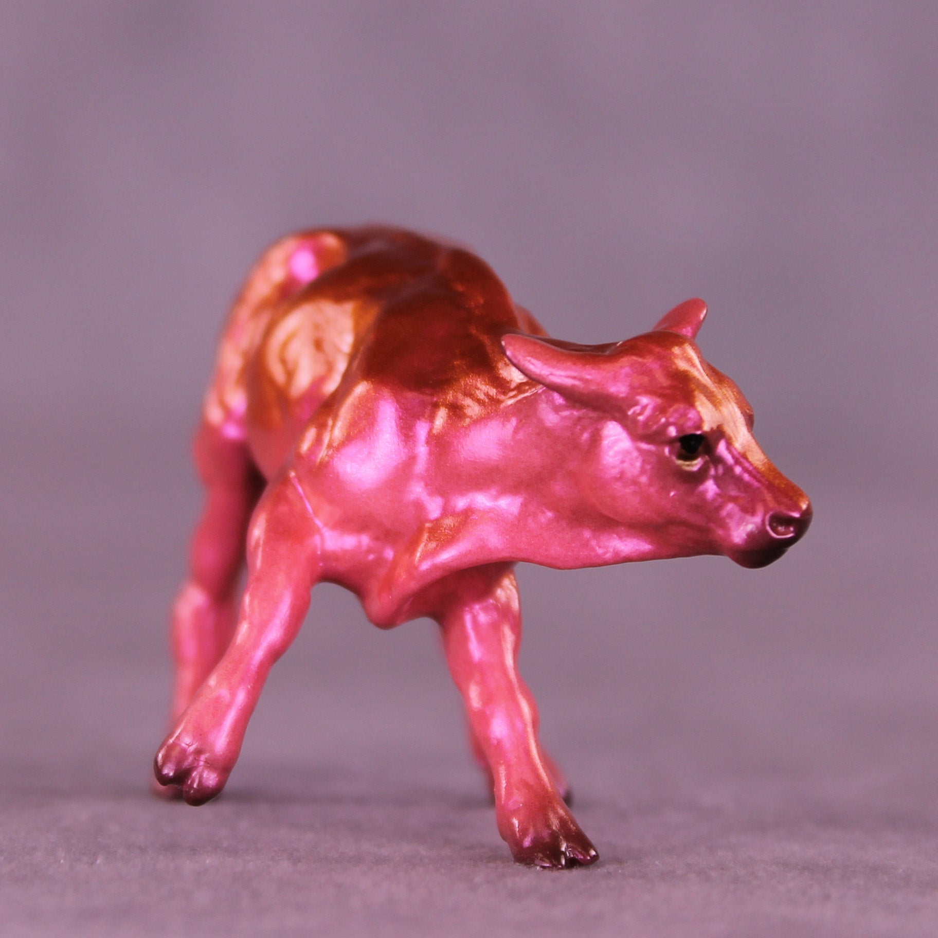 First Class OOAK Chip Cow by Erin Corbett VV26