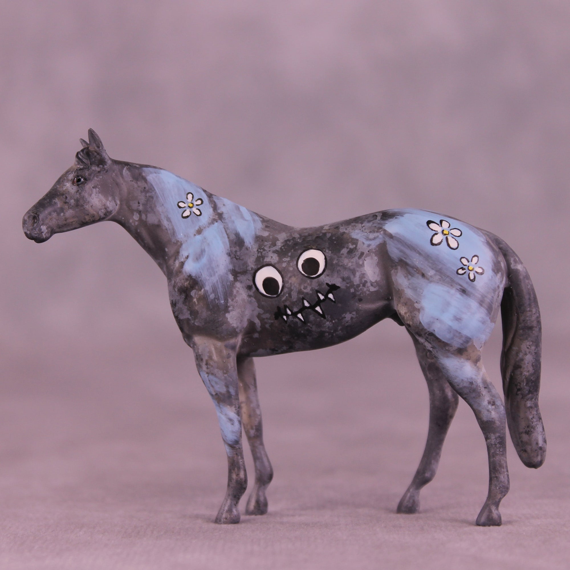 Fluffy OOAK Chip Stock Horse by Jess Hamill MS25