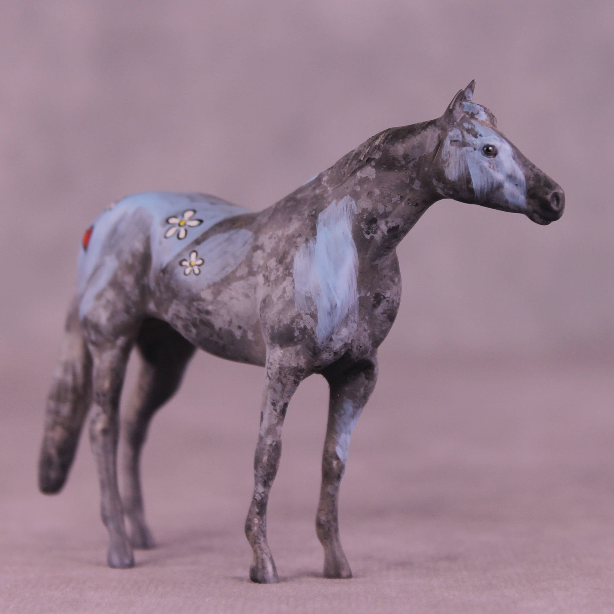 Fluffy OOAK Chip Stock Horse by Jess Hamill MS25