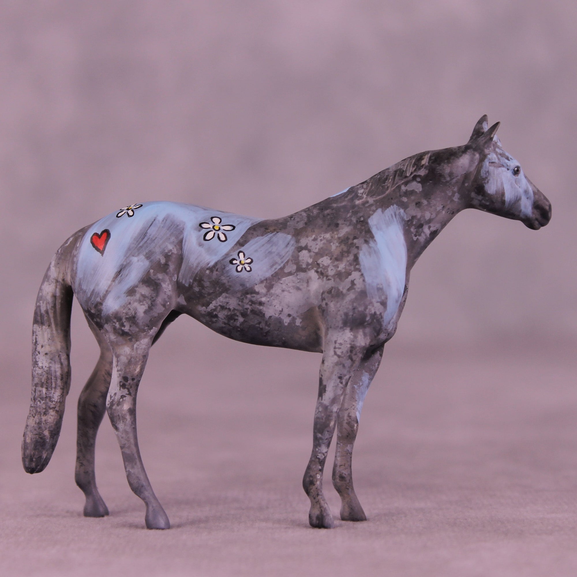 Fluffy OOAK Chip Stock Horse by Jess Hamill MS25