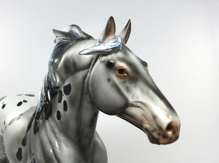 FLYNN RIDER-LE-10 LOUD APPALOOSA STANDING DRAFTER MODEL HORSE EQ 2016 7/28