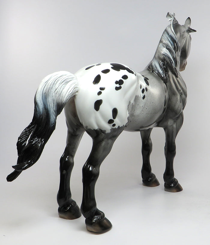 FLYNN RIDER-LE-10 LOUD APPALOOSA STANDING DRAFTER MODEL HORSE EQ 2016 7/28