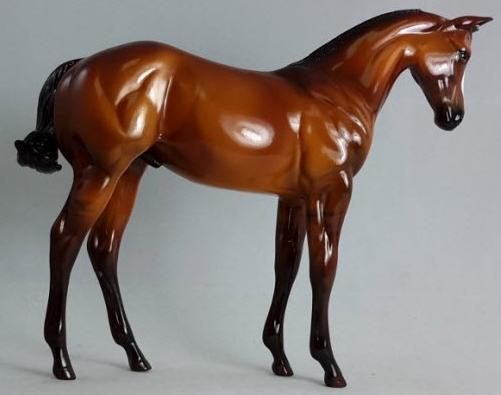 FREE WILLIE - OOAK Red Dun Weanling Model Horse