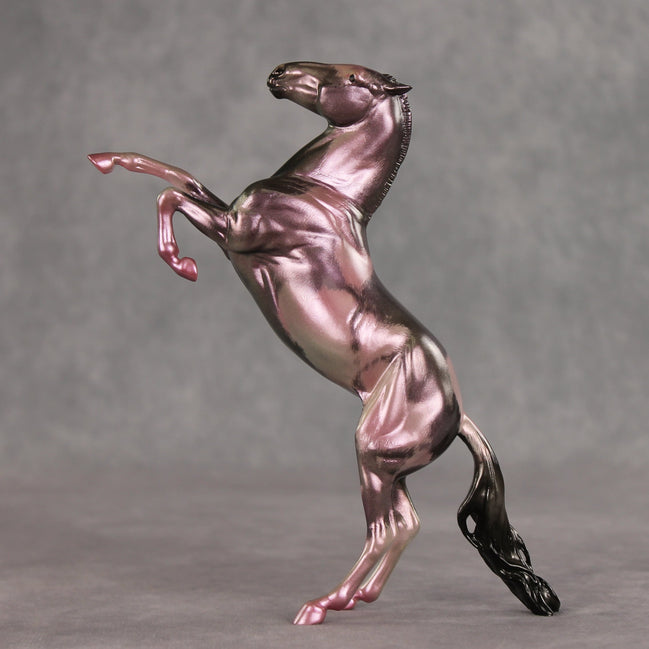 Frosted Lilac OOAK Pebble Mustang by Julie Keim VV26