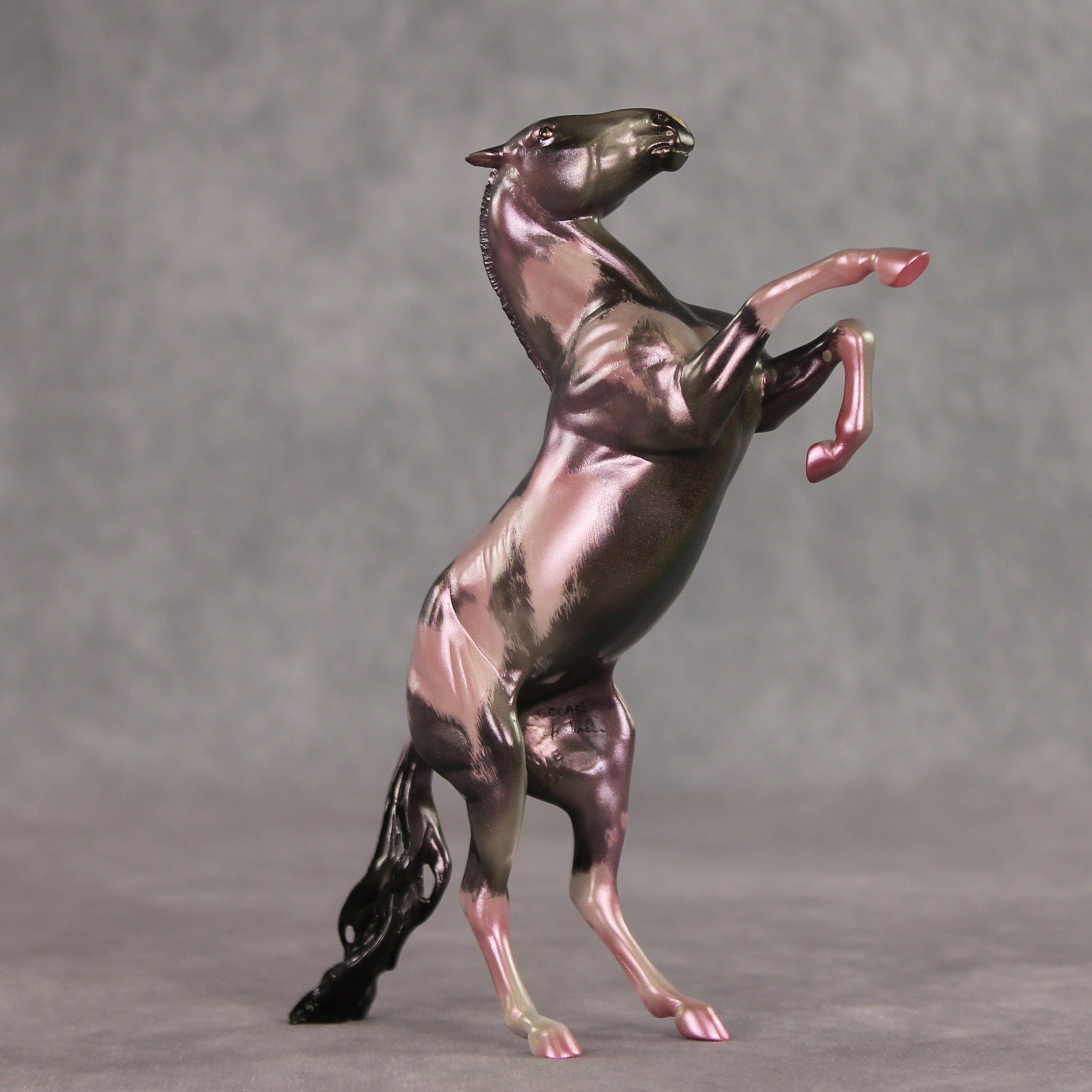 Frosted Lilac OOAK Pebble Mustang by Julie Keim VV26