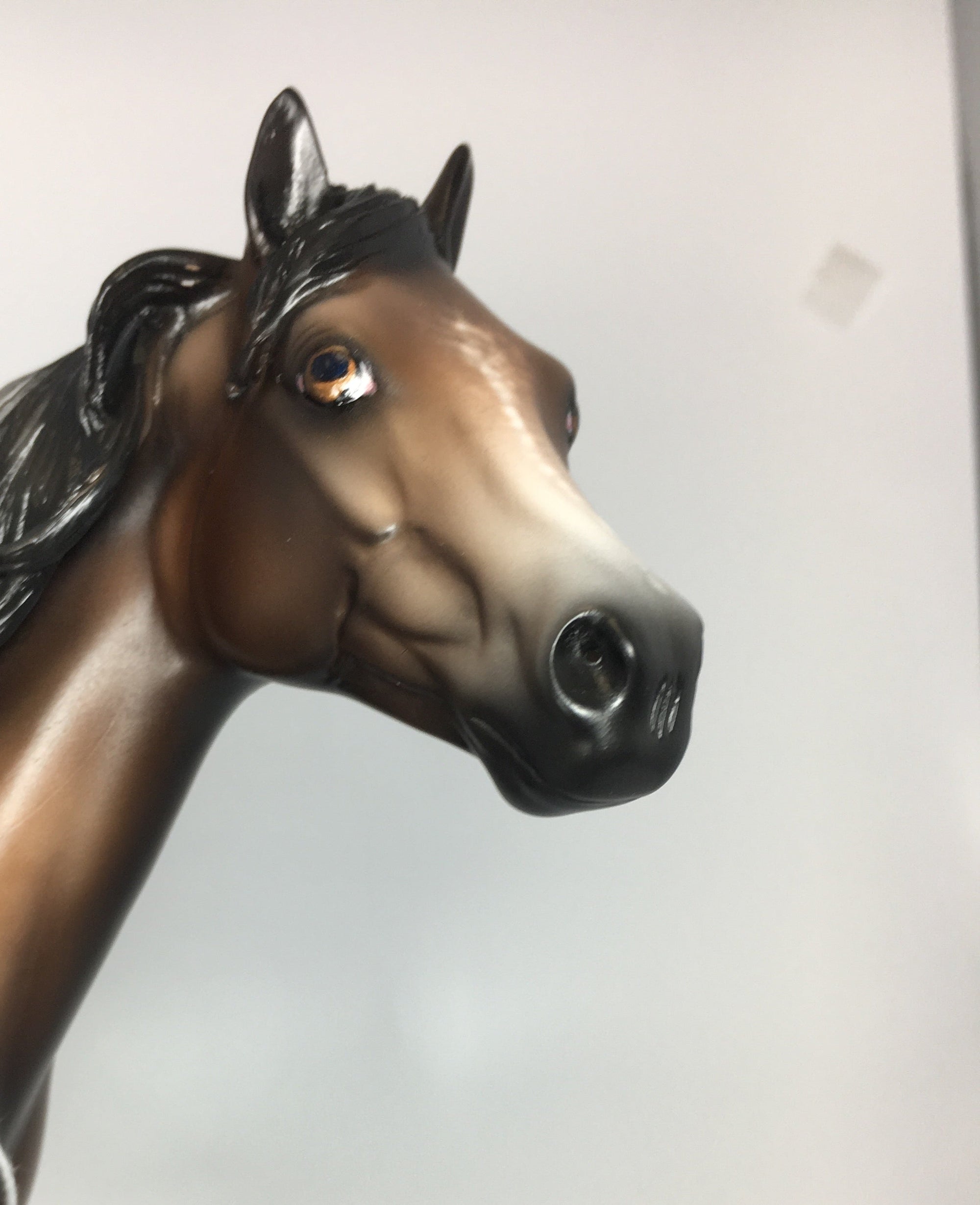 INDIAN BREEZE-OOAK STAR DAPPLE BAY GOING GREY ISH MODEL HORSE BY SHERYL LEISURE 8/22/17