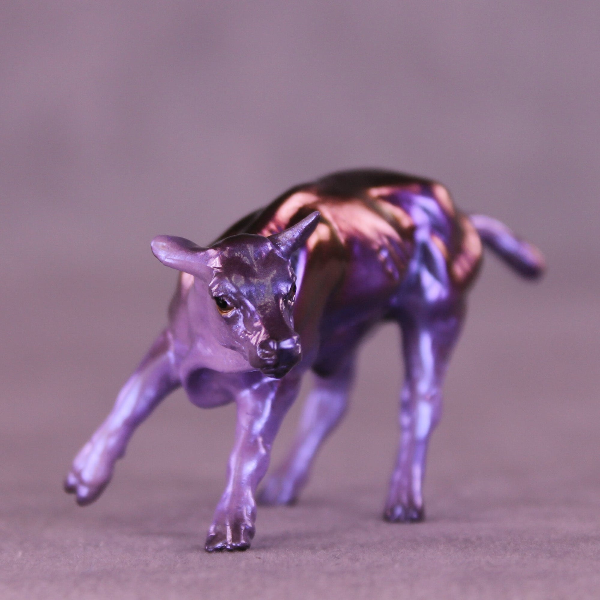 Gaslight OOAK Chip Cow by Erin Corbett VV26