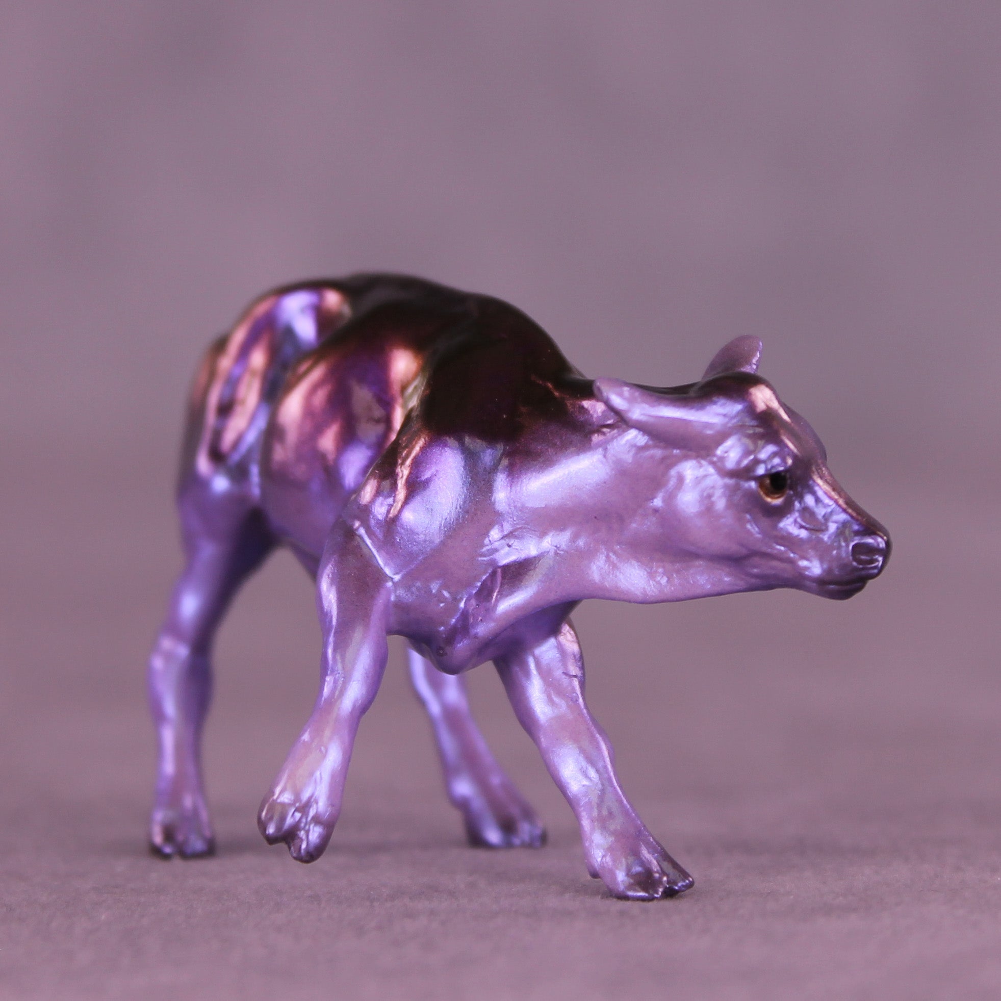 Gaslight OOAK Chip Cow by Erin Corbett VV26