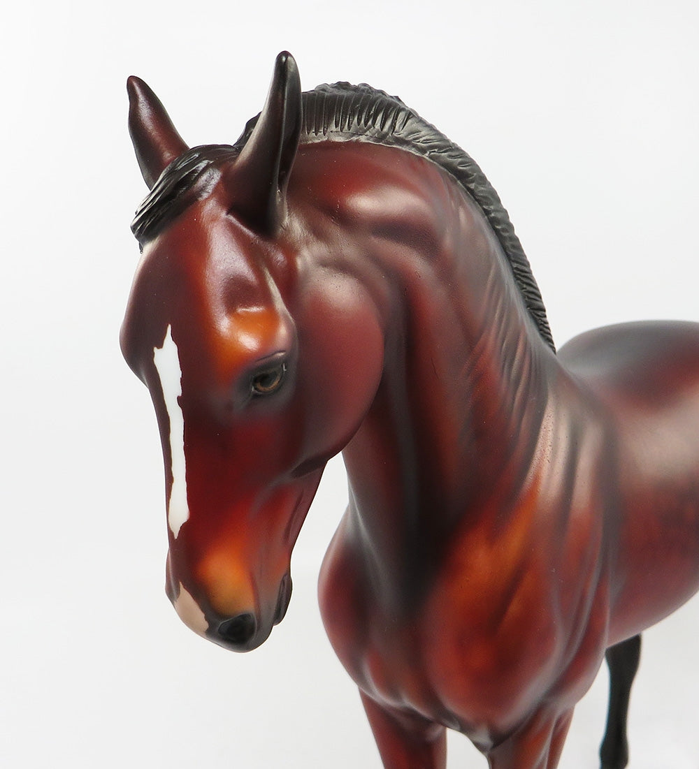 GUADALUPE-LE-8 DAPPLE BAY ANDALUSIAN MODEL HORSE EQ 2017