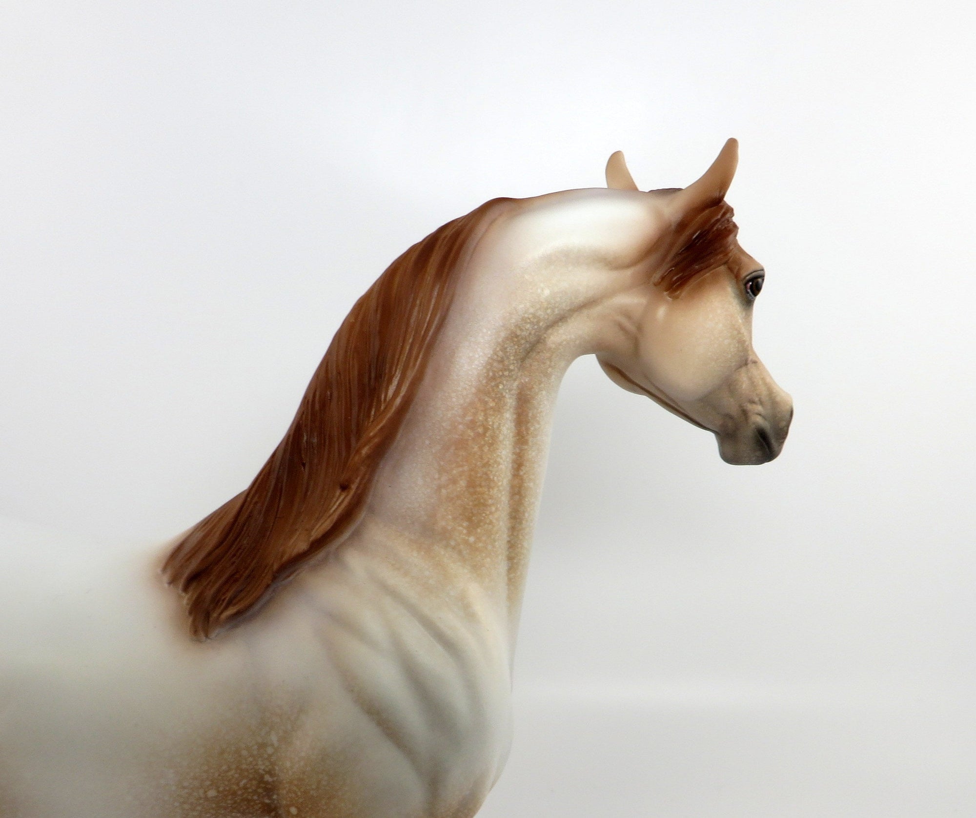 I&#39;M A GEM-OOAK CHESTNUT ROAN ARABIAN MODEL HORSE 2/20
