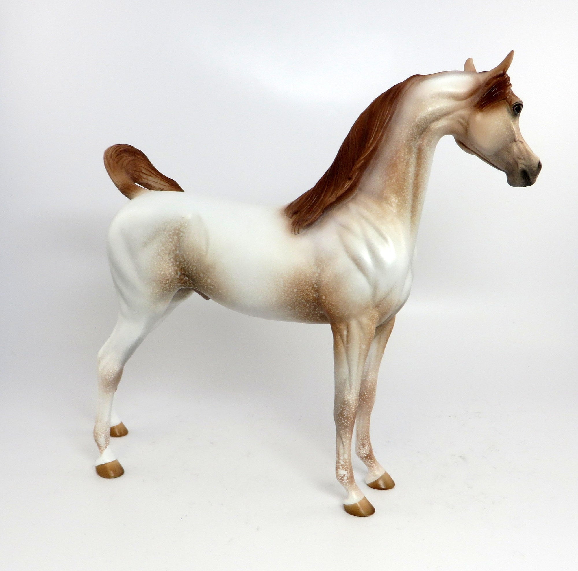 I&#39;M A GEM-OOAK CHESTNUT ROAN ARABIAN MODEL HORSE 2/20
