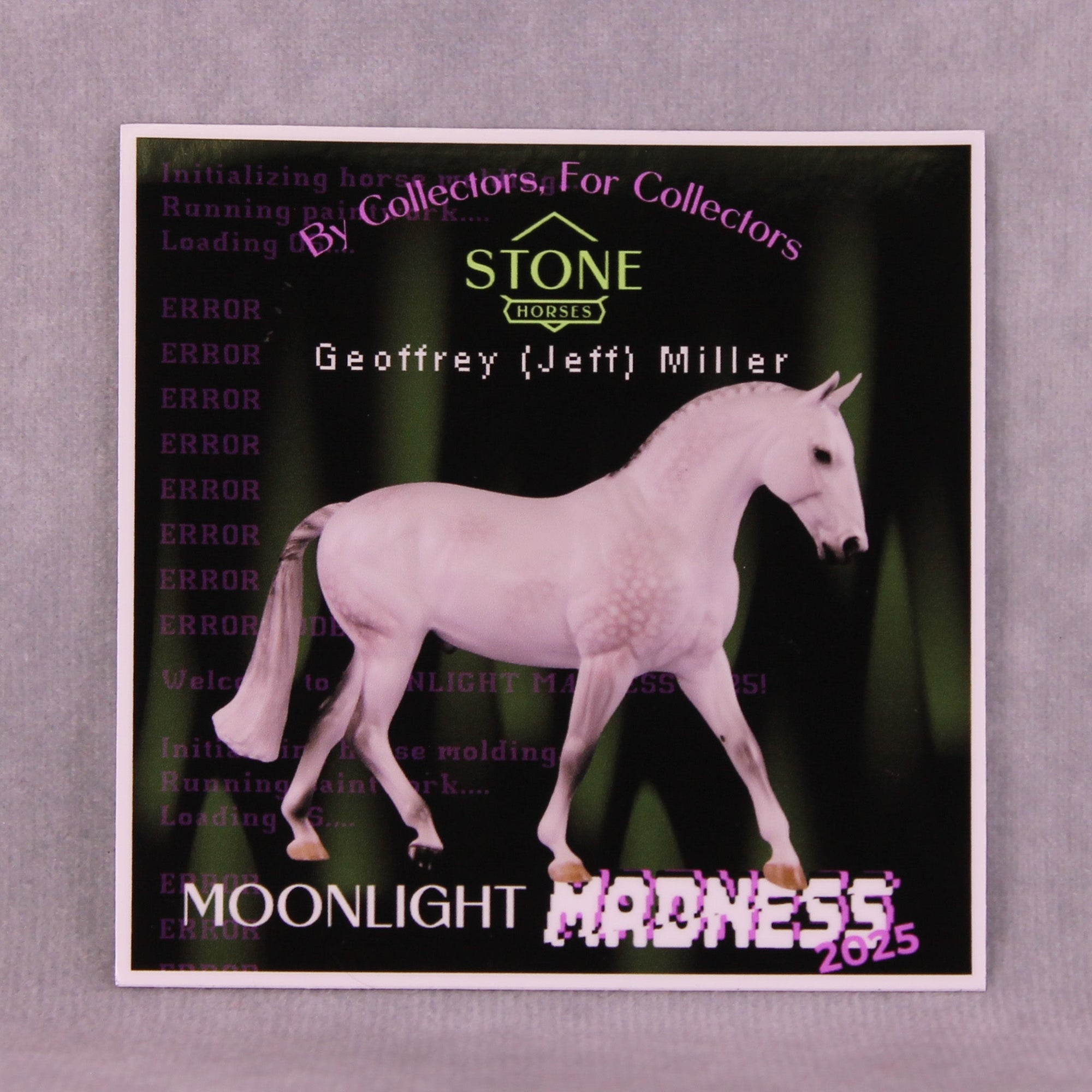 Moonlight Madness Geoffrey (Jeff) Miller Sticker 2025 Limited Edition