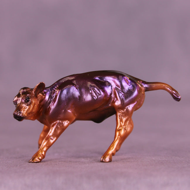 Ghosted OOAK Chip Cow by Erin Corbett VV26