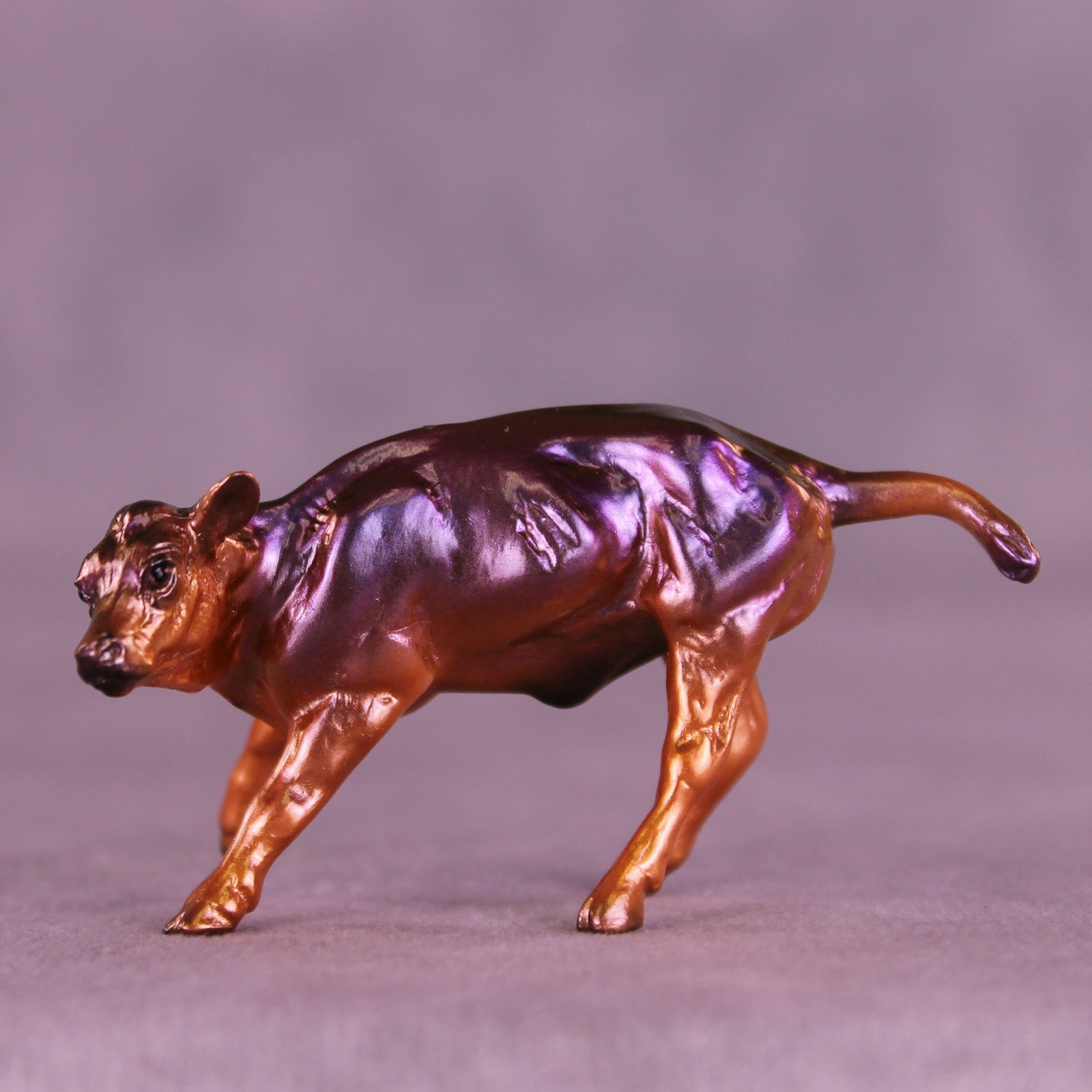 Ghosted OOAK Chip Cow by Erin Corbett VV26