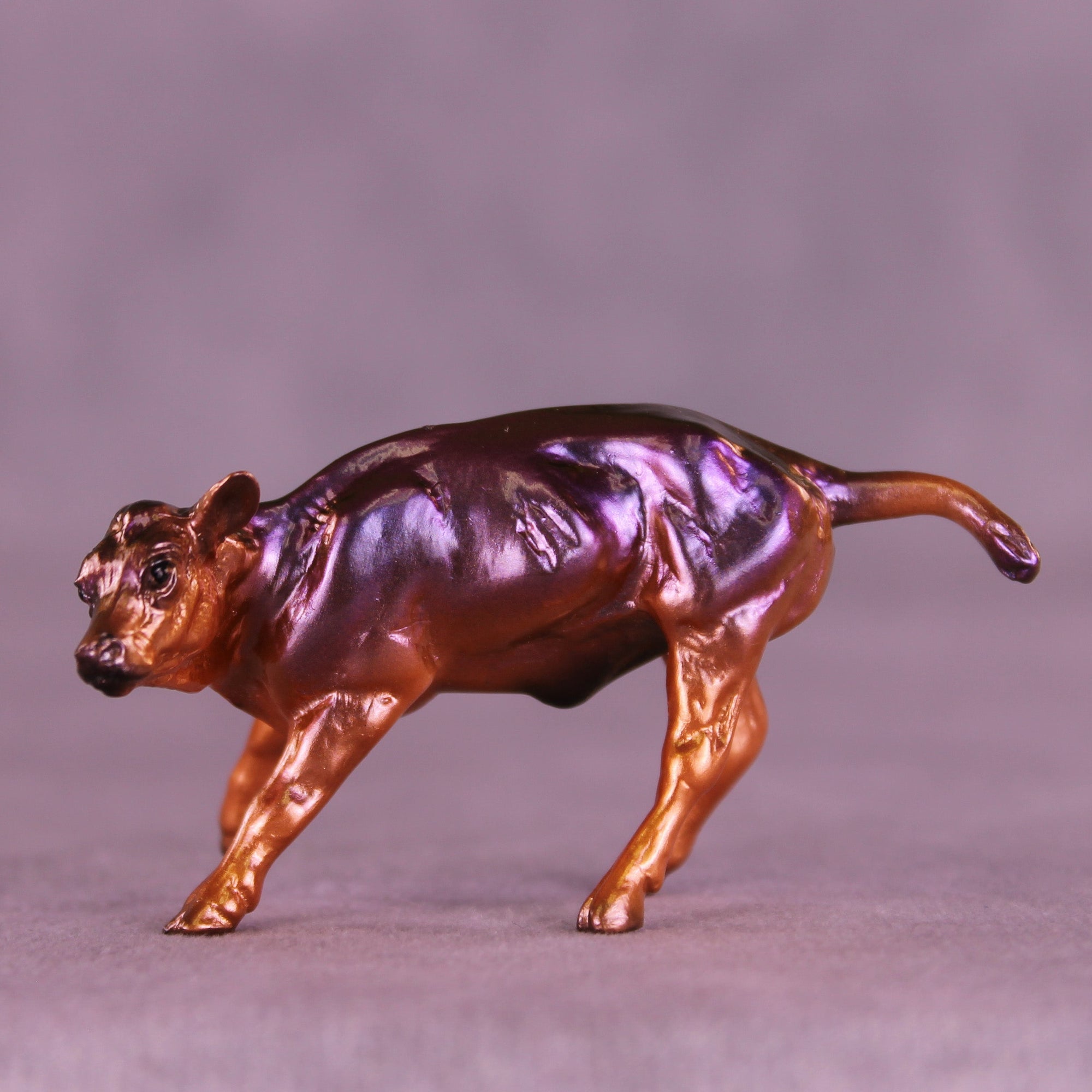 Ghosted OOAK Chip Cow by Erin Corbett VV26