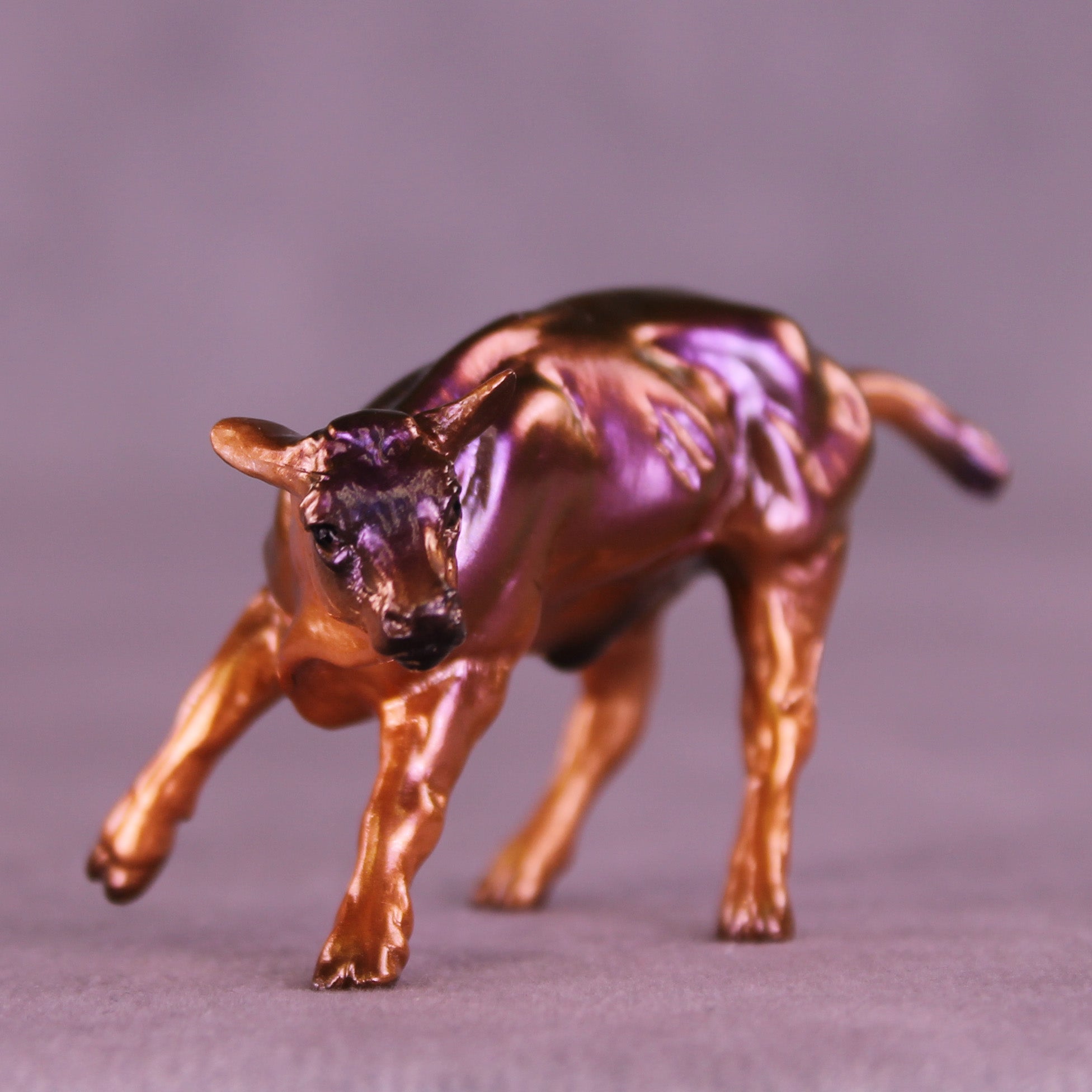 Ghosted OOAK Chip Cow by Erin Corbett VV26