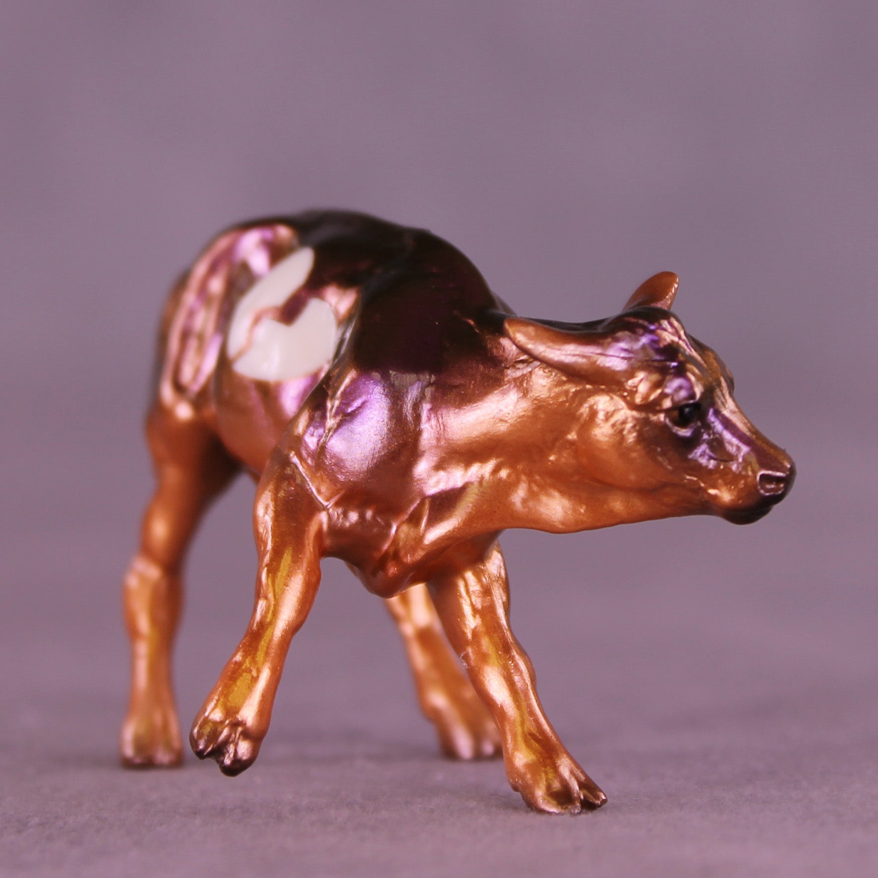 Ghosted OOAK Chip Cow by Erin Corbett VV26