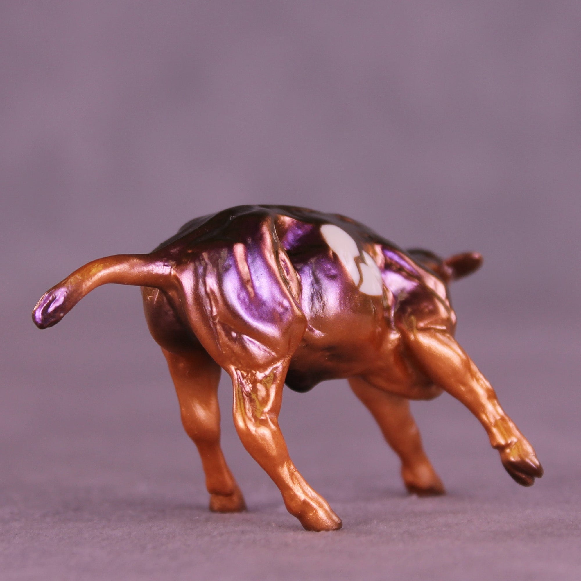 Ghosted OOAK Chip Cow by Erin Corbett VV26