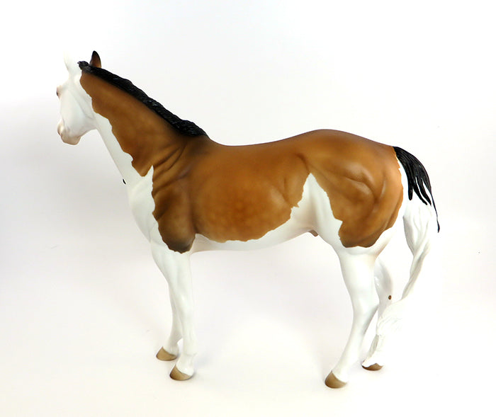 GIFFORD-OOAK BUCKSKIN SPLASH ISH MODEL HORSE BY KEIM 2/5