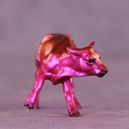Girl Dinner OOAK Chip Cow by Erin Corbett VV26