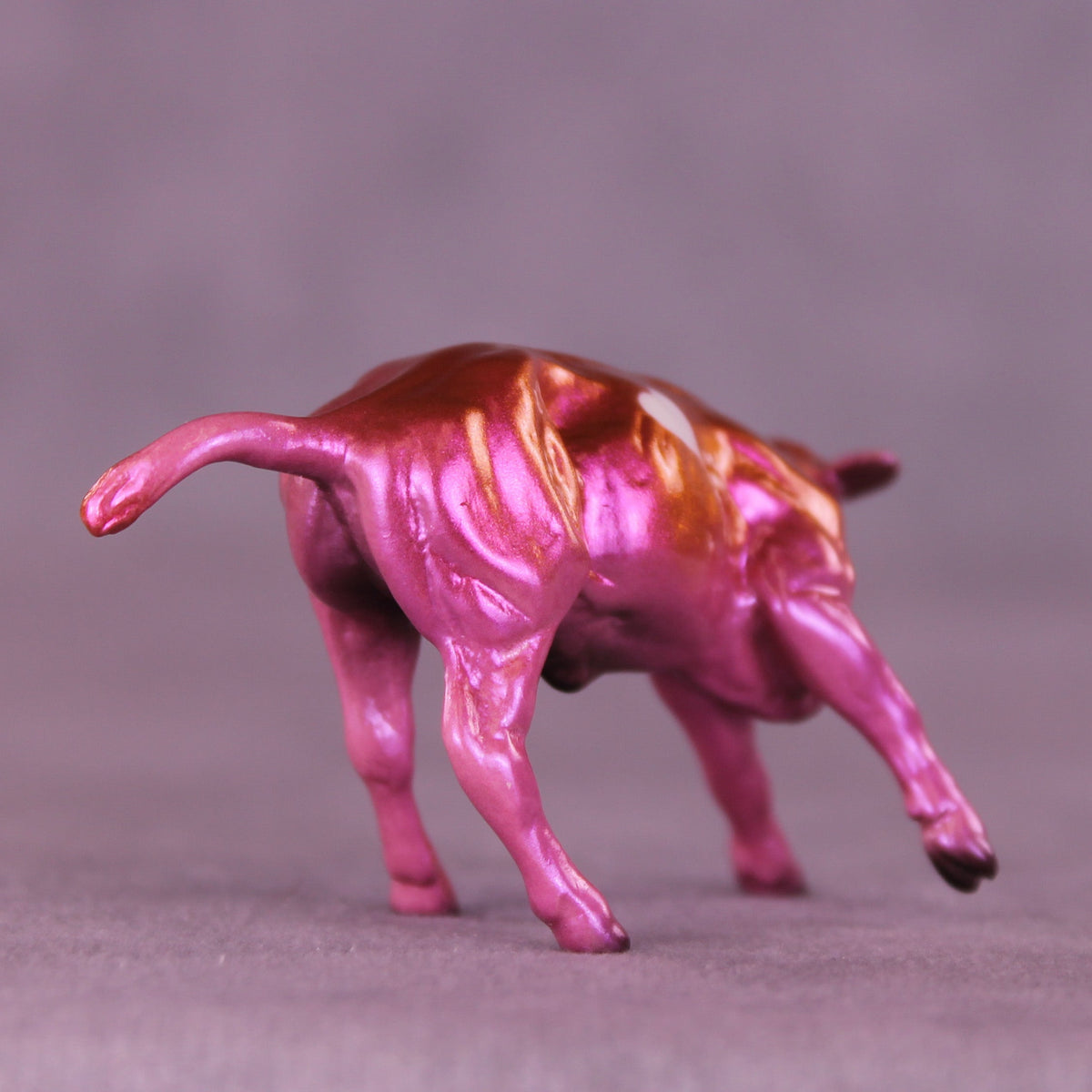 Glow-up OOAK Chip Cow by Erin Corbett VV26