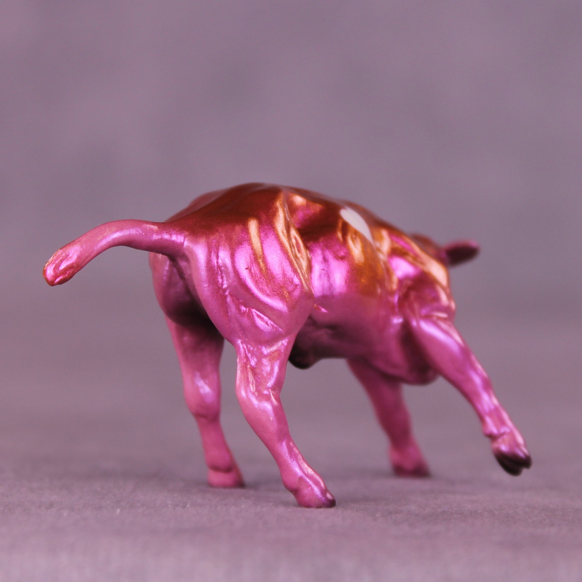 Glow-up OOAK Chip Cow by Erin Corbett VV26