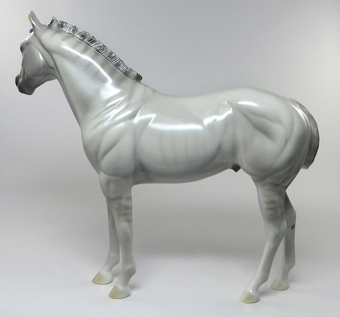 GRANE-LE2 ZEBRACORN GREY ISH MODEL HORSE BY SHERYL LEISURE EQ 2016