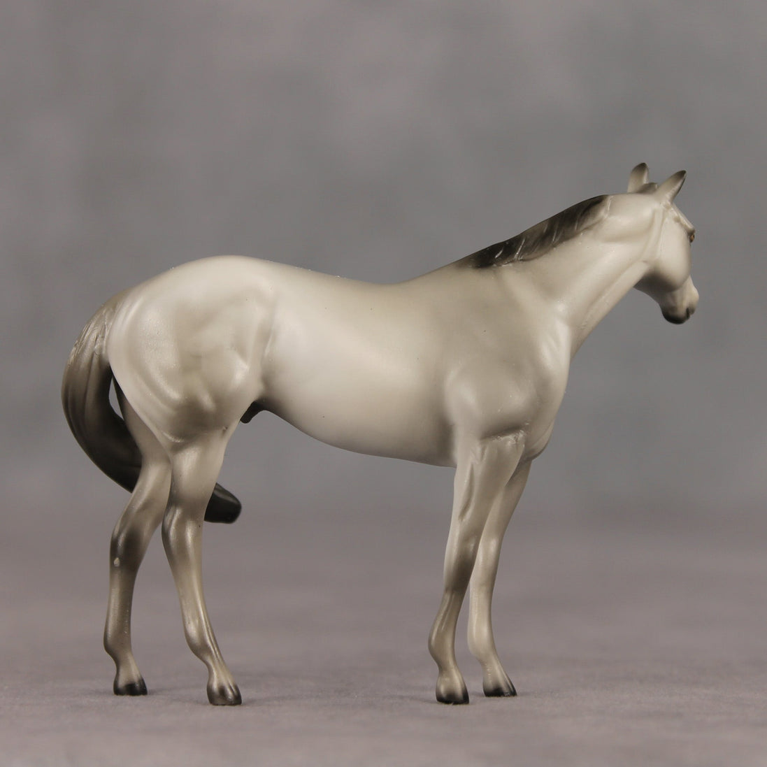 Gray & Proud OOAK FCM Chip Stock Horse by Julie Keim SHCF26