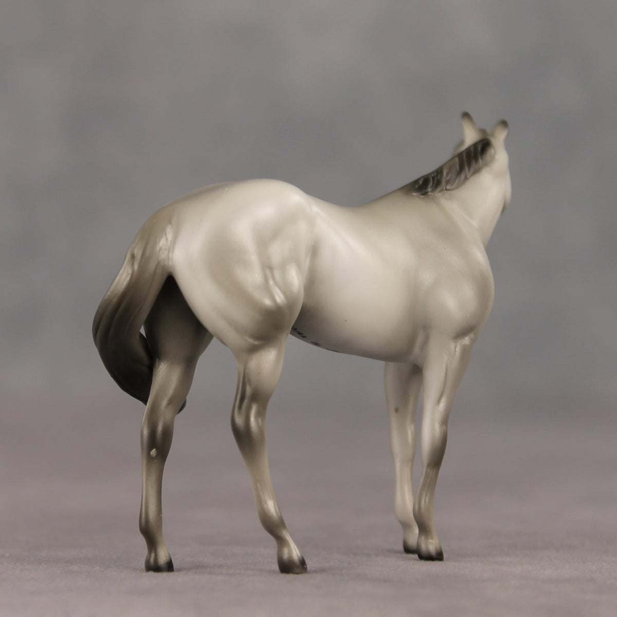 Gray & Proud OOAK FCM Chip Stock Horse by Julie Keim SHCF26