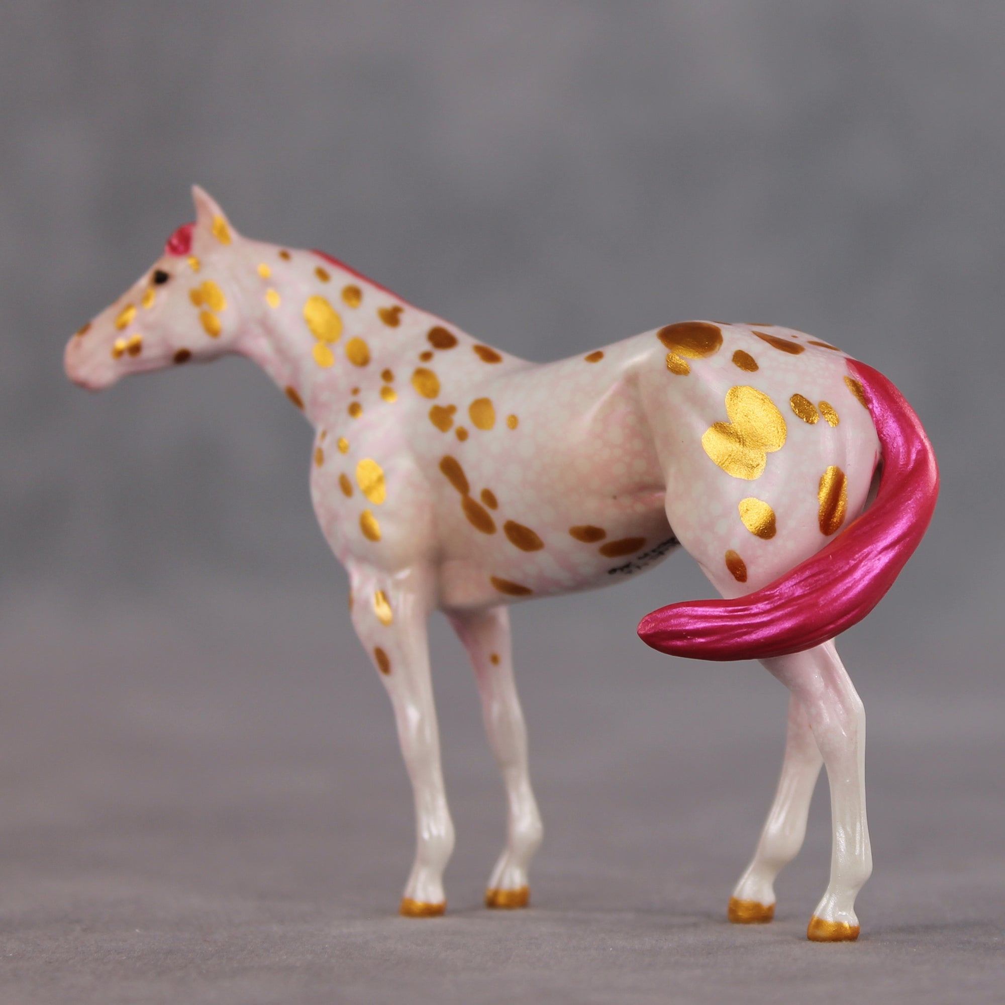 Heat Wave OOAK FCM Chip Stock Horse by Kristen Cermele EQ26