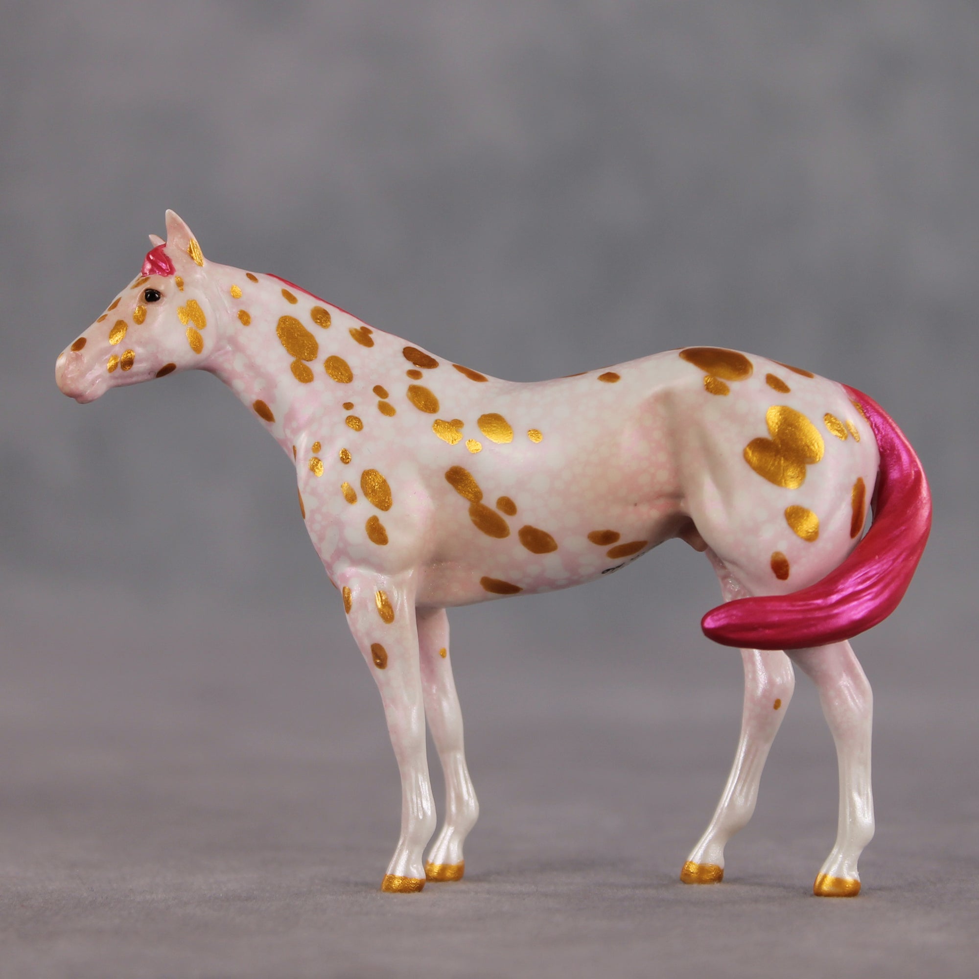 Heat Wave OOAK FCM Chip Stock Horse by Kristen Cermele EQ26