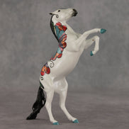 Hippie Hearts OOAK FCM Pebble Mustang by Dawn Quick VV26