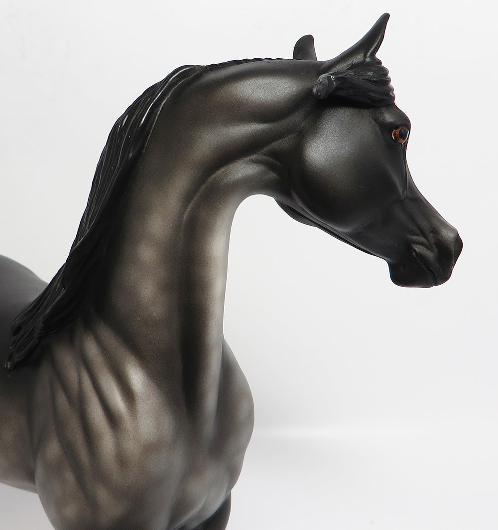 HOLY SMOKES~OOAK DAPPLE GREY ARABIAN MODEL HORSE 5/2/17