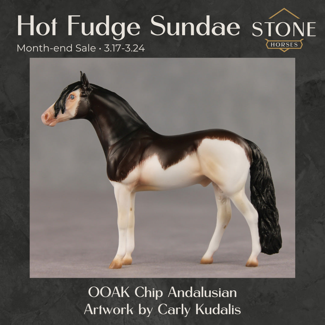 Hot Fudge Sundae OOAK Chip Andalusian by Carly Kudalis SS0326