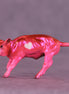 Hot Pink Couch OOAK Chip Cow by Erin Corbett VV26