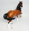 HUMPHREYS-OOAK BAY ETCHED SABINO TROTTING DRAFTER BY NICOLE MOSS 9/26/17