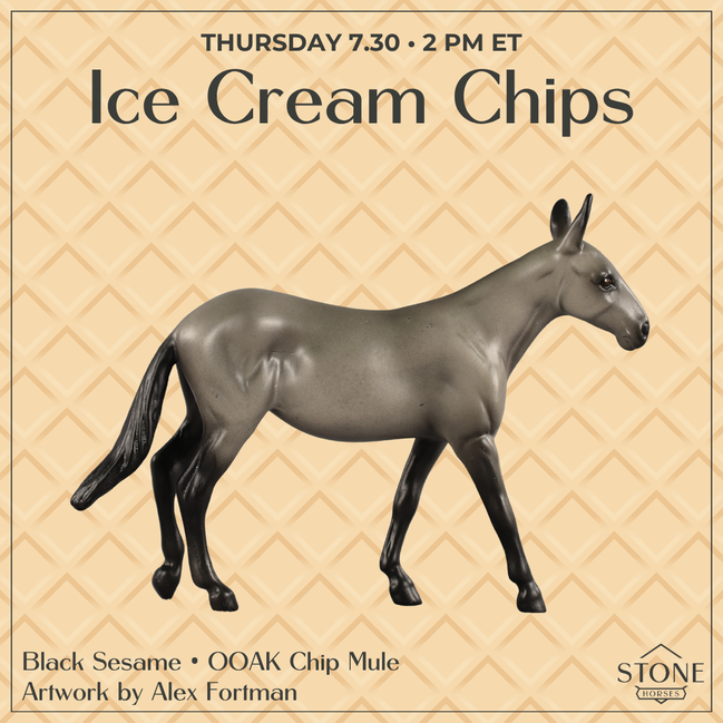 Black Sesame OOAK Chip Mule by Alex Fortman SCD26