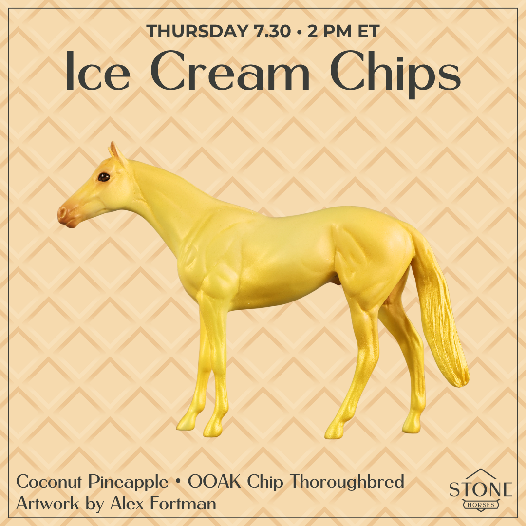 Coconut Pineapple OOAK Chip Thoroughbred by Alex Fortman SCD26