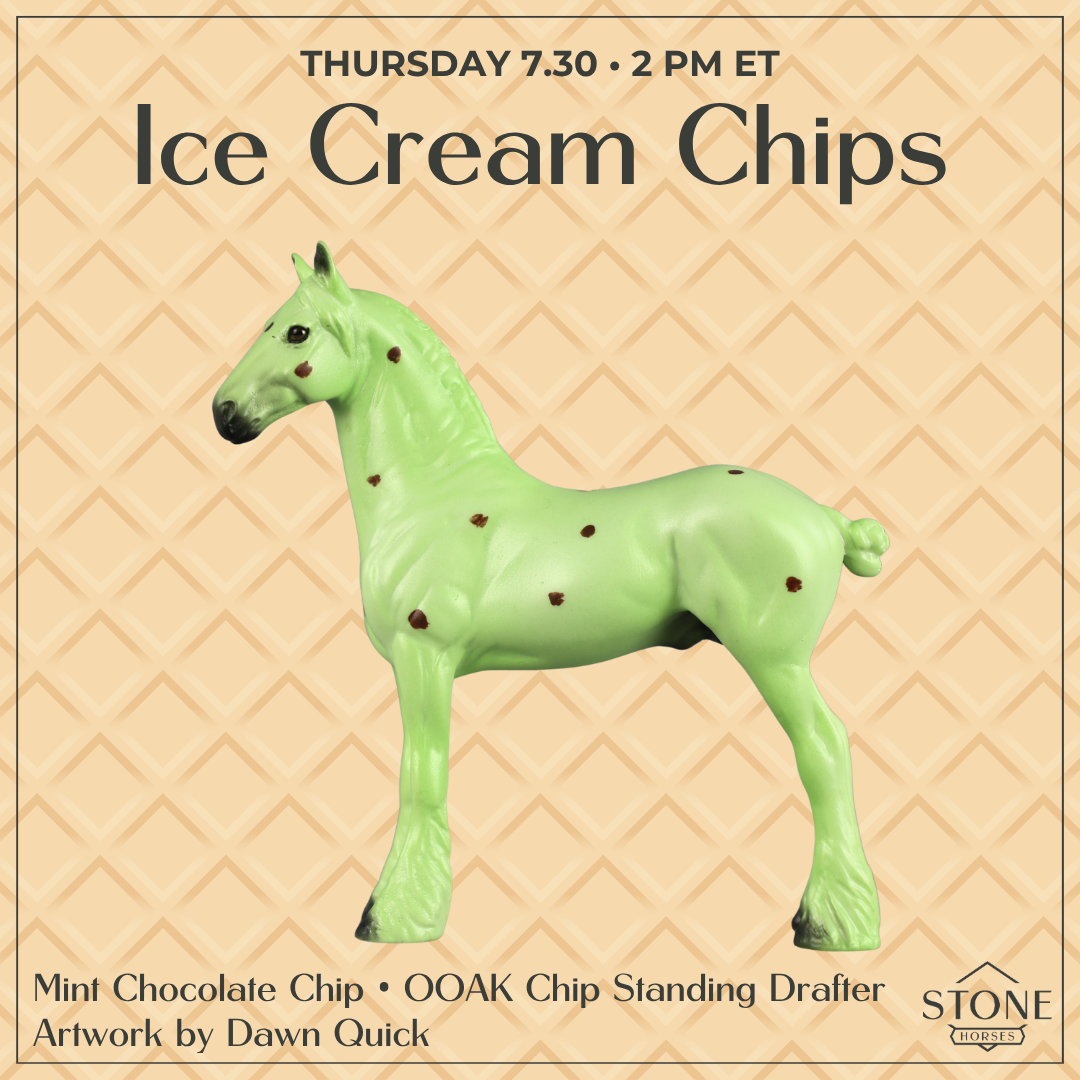 Mint Chocolate Chip OOAK Chip Standing Drafter by Dawn Quick SCD26