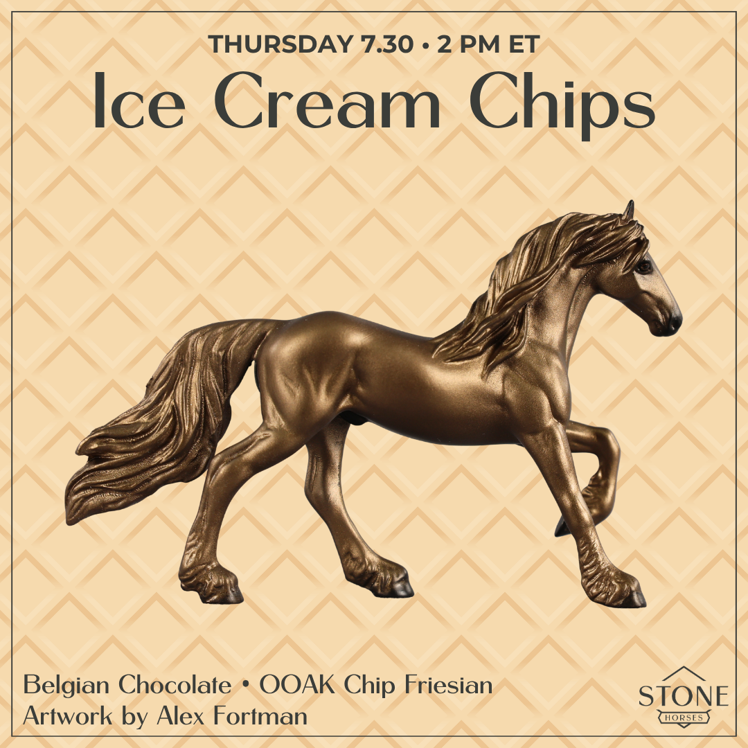 Belgian Chocolate OOAK Chip Friesian by Alex Fortman SCD26