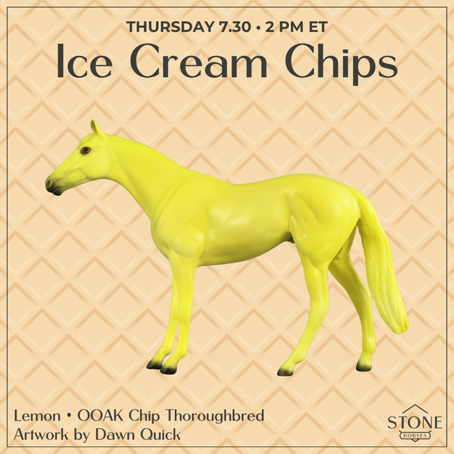 Lemon OOAK Chip Thoroughbred by Dawn Quick SCD26
