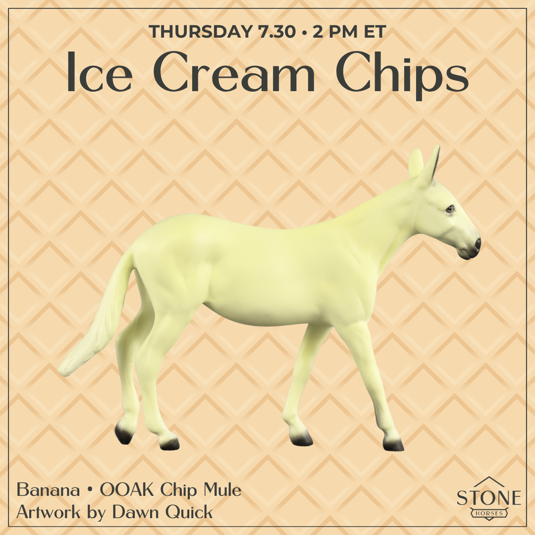 Banana OOAK Chip Mule by Dawn Quick SCD26