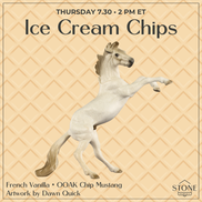 French Vanilla OOAK Chip Mustang by Dawn Quick SCD26