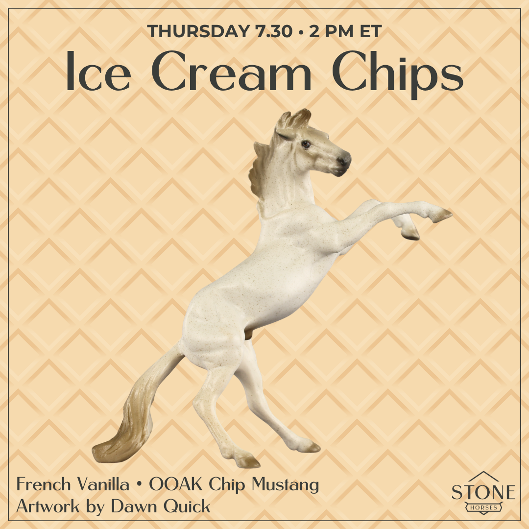 French Vanilla OOAK Chip Mustang by Dawn Quick SCD26