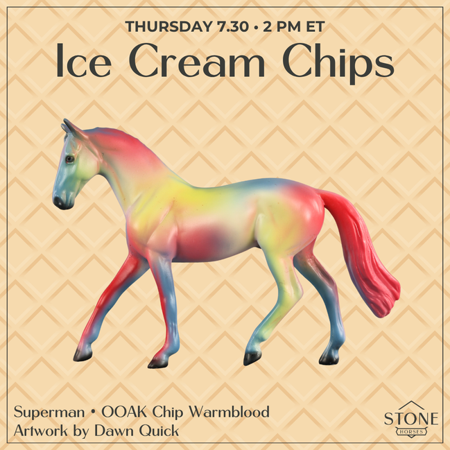 Superman OOAK Chip Warmblood by Dawn Quick SCD26